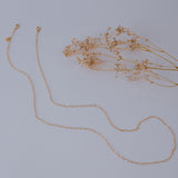 Collar per mascareta Heart de plata banyada en or