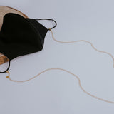 Collar per mascareta Round en plata banyada en or