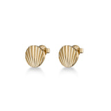 Pendientes Rosefield Lois de acero bañado en oro