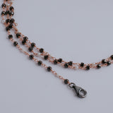 Collar per a màscara de plata de primera llei espinela i perla