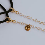 Collar per mascareta Round en plata banyada en or