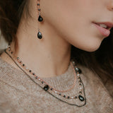 Collar Nero plata 1a llei perla i espinela