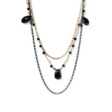 Collar Nero plata 1a llei perla i espinela