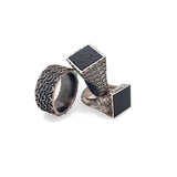 Anillo Sello Uomo plata de primera ley y onix