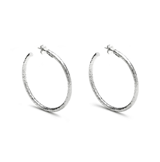 Arracades cèrcol Giovanni Raspini de plata Rock Light 5.8cm
