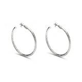 Arracades cèrcol Giovanni Raspini de plata Rock Light 5.8cm