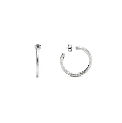 Arracades cèrcol Giovanni Raspini de plata Rock Light Mini Mini 2cm
