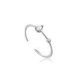 Anillo Ania Haie de plata, ópalo de color y circonita