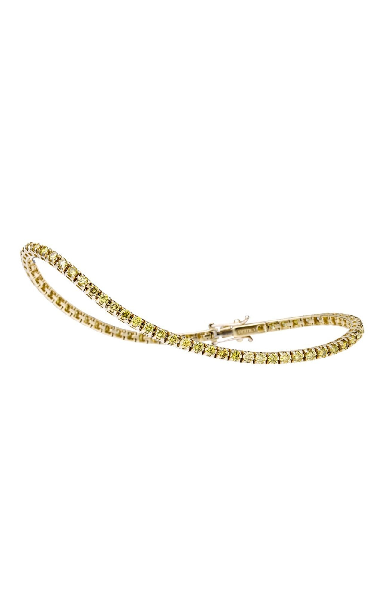 Polsera en or groc i diamants grocs