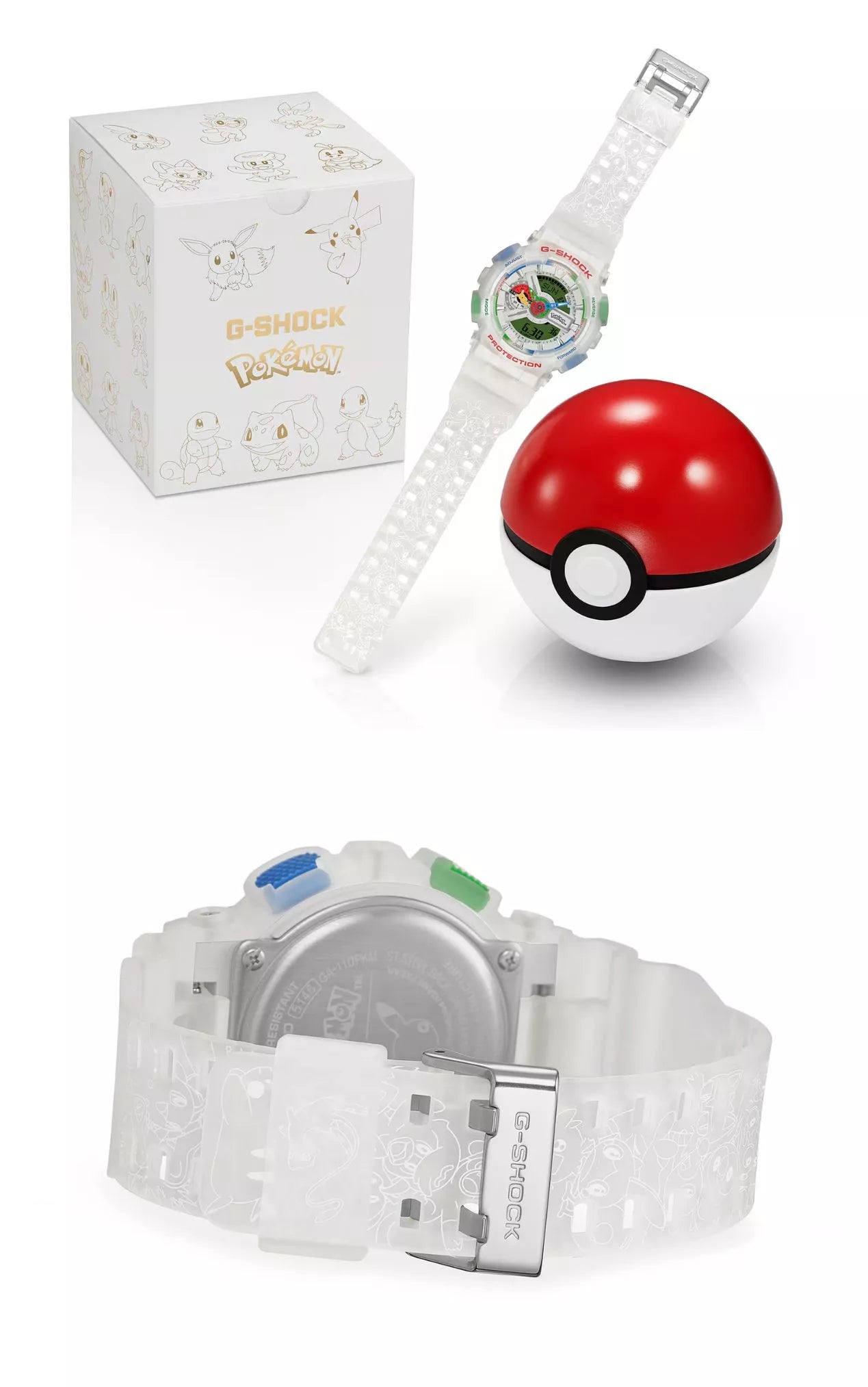 Pack G-SHOCK Pokémon 30è Aniversari GA-110PKM-7AER + GM-5600YMG-9ER