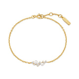 Polsera d'or amb petxines i perles