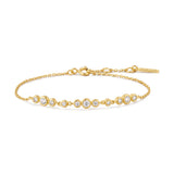 Pulsera Trios con engaste de bisel graduado en oro