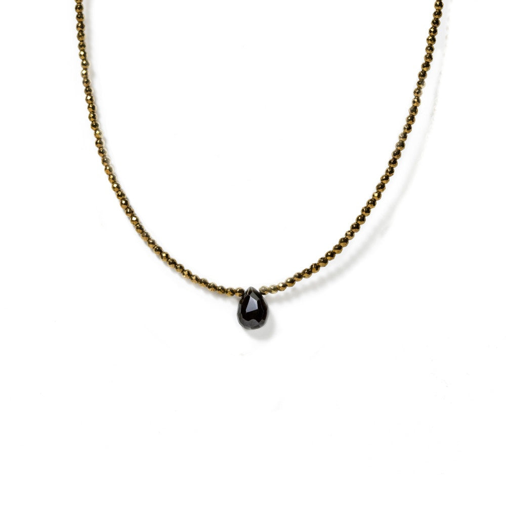Collar Nero amb hematites i espinela