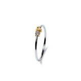 Anillo Identity inicial oro y diamante