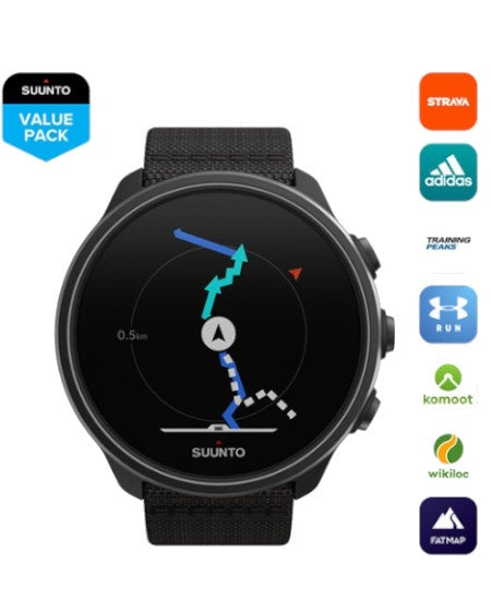 Rellotge Suunto 9 Bar Charcoal Black Titanium