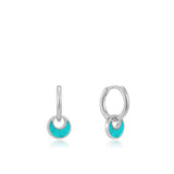 Pendientes Ania Haie de plata con media luna de Tidal Turquoise