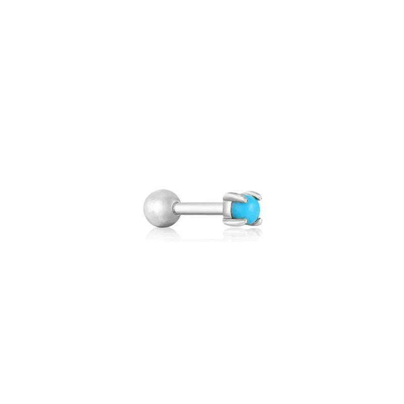 Piercing Ania Haie de plata y turquesa