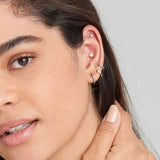 Piercing Ania Haie de plata en forma de disco