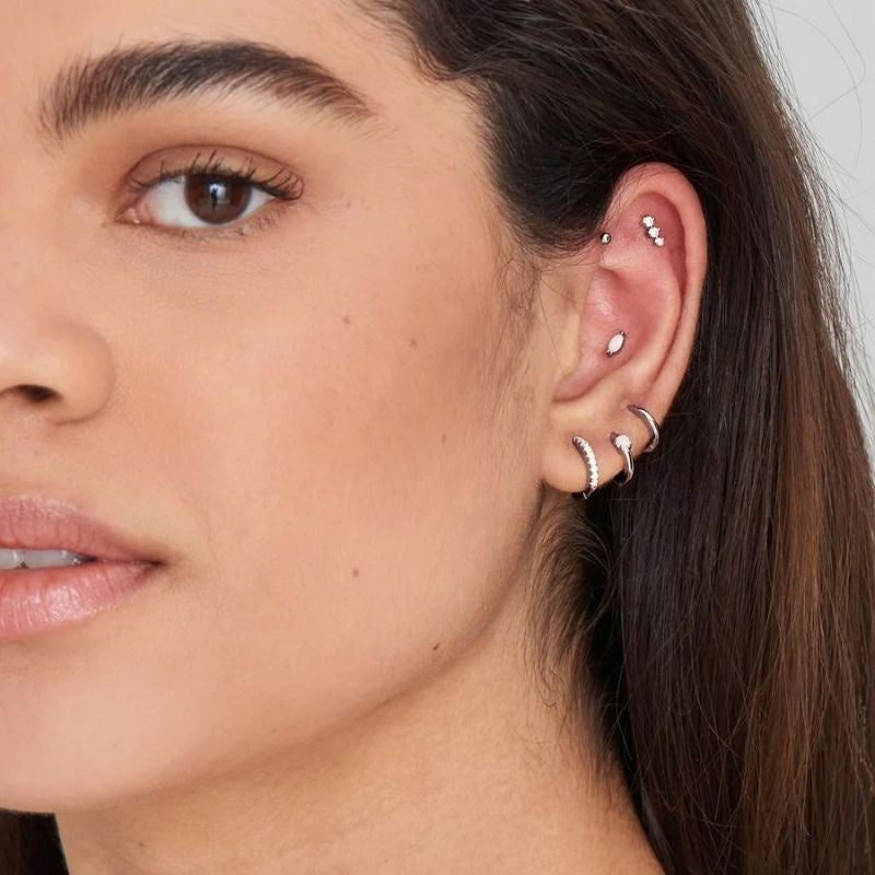 Piercing Ania Haie bola de plata petita