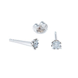 Pendientes Rosich ocho grapas oro blanco y diamantes