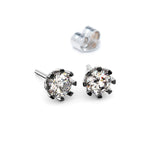 Pendientes Rosich oro blanco y diamantes