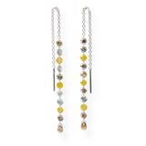 Pendientes Rosich Aurora oro blanco con diamantes Fancy