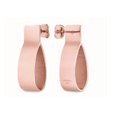 Pendientes Rosefield Lois de acero chapado rosa